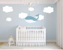 Lovely Whale Animal Friends Nursery Decal Animal Stickers